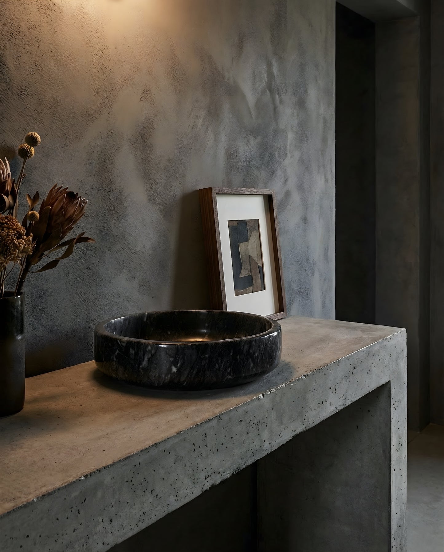 Black Marble Bowl