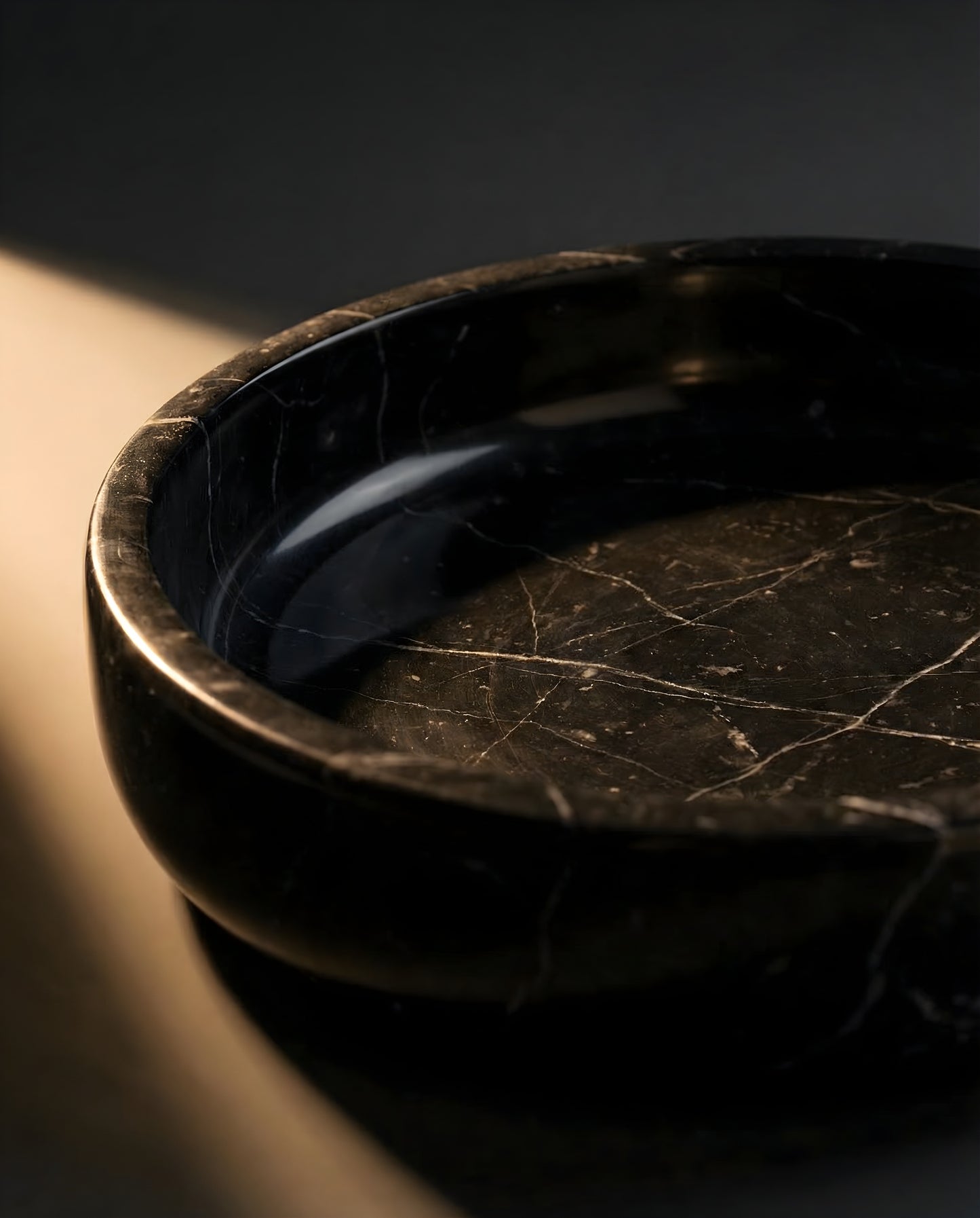 Black Marble Bowl