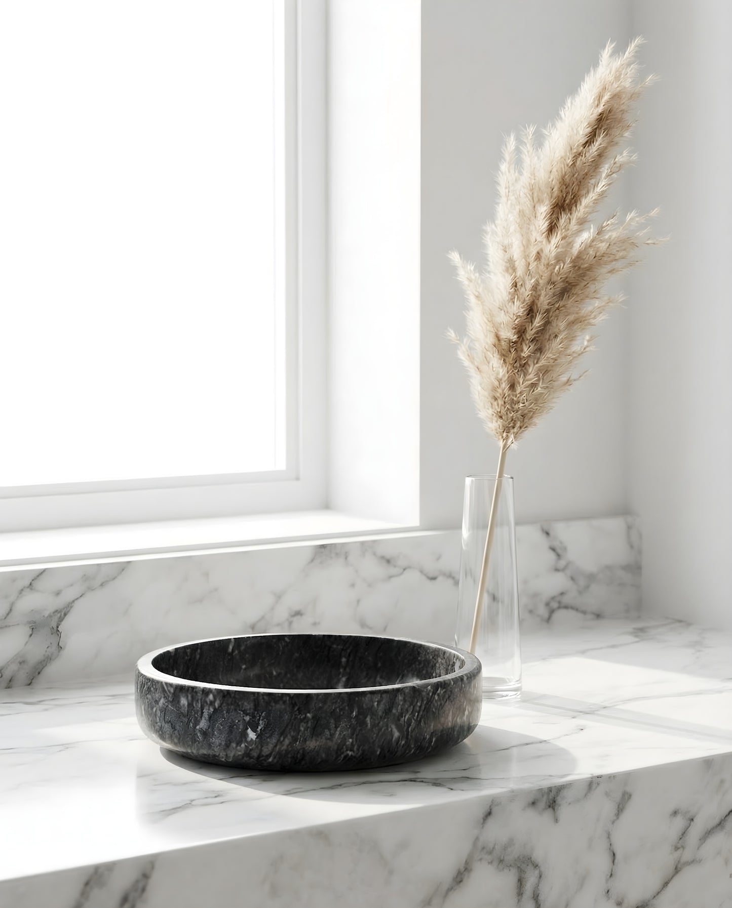 Black Marble Bowl